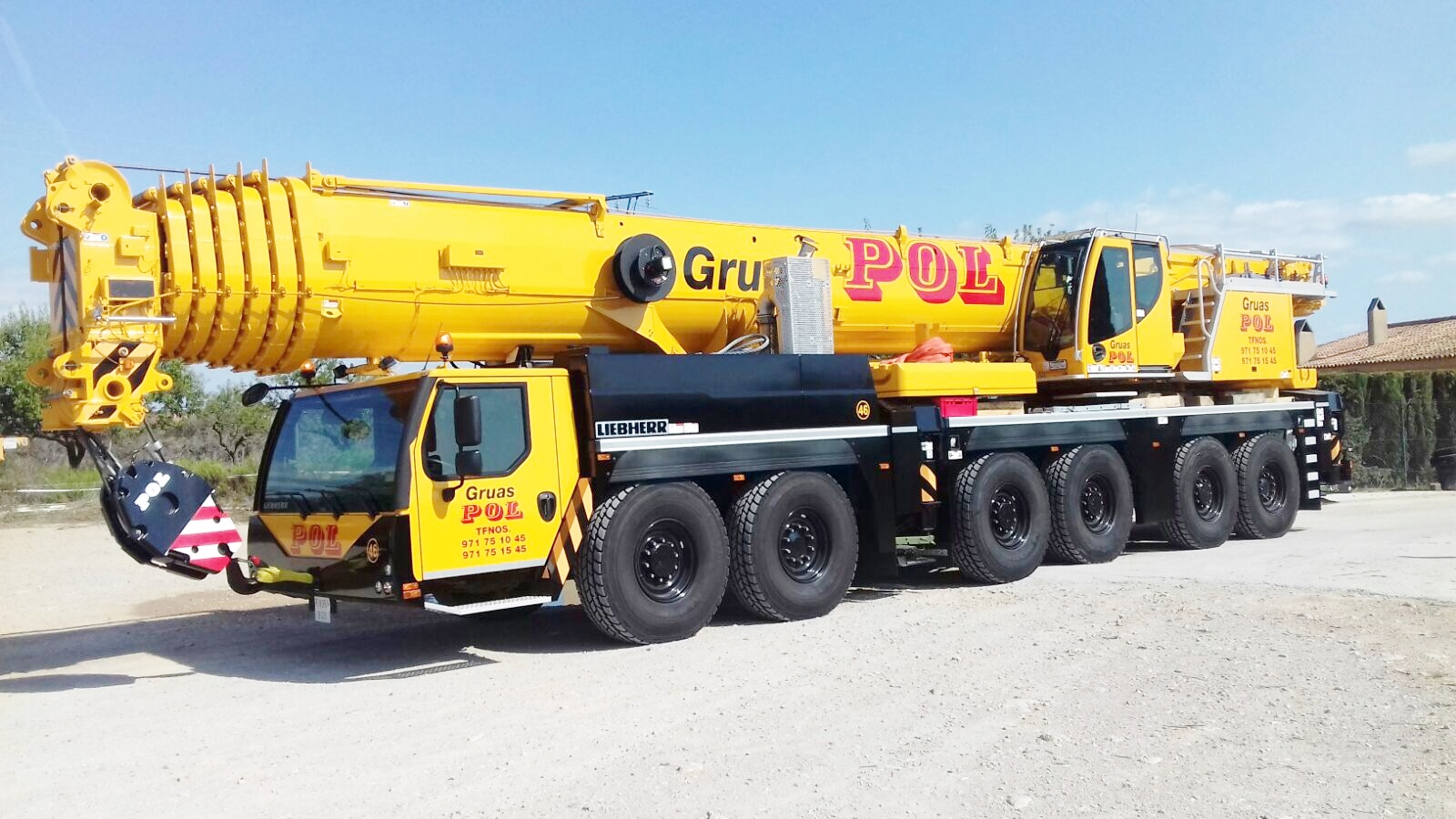 Kranbild Gruas Pol Mallorca Liebherr Ltm Autokran Portal