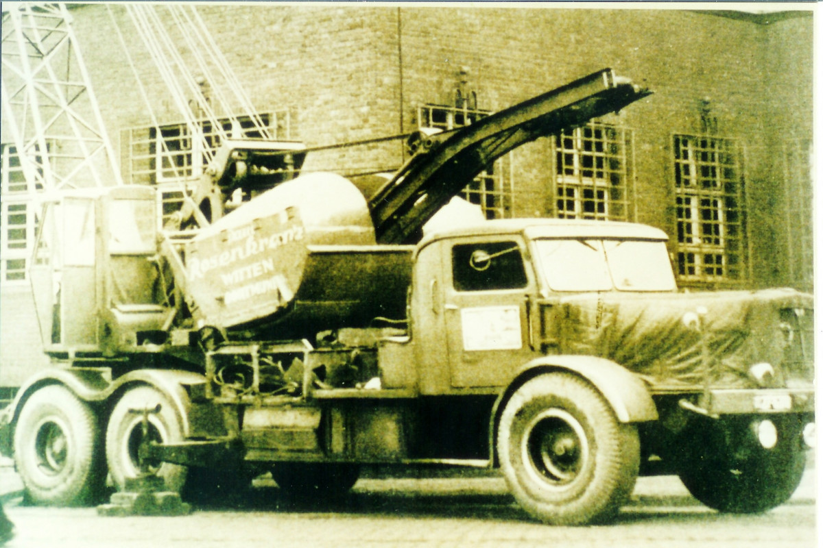 Kranbild R&H Heydemann Duisburg Faun L 900/LK 5 Karl Schmidt Nürnberg